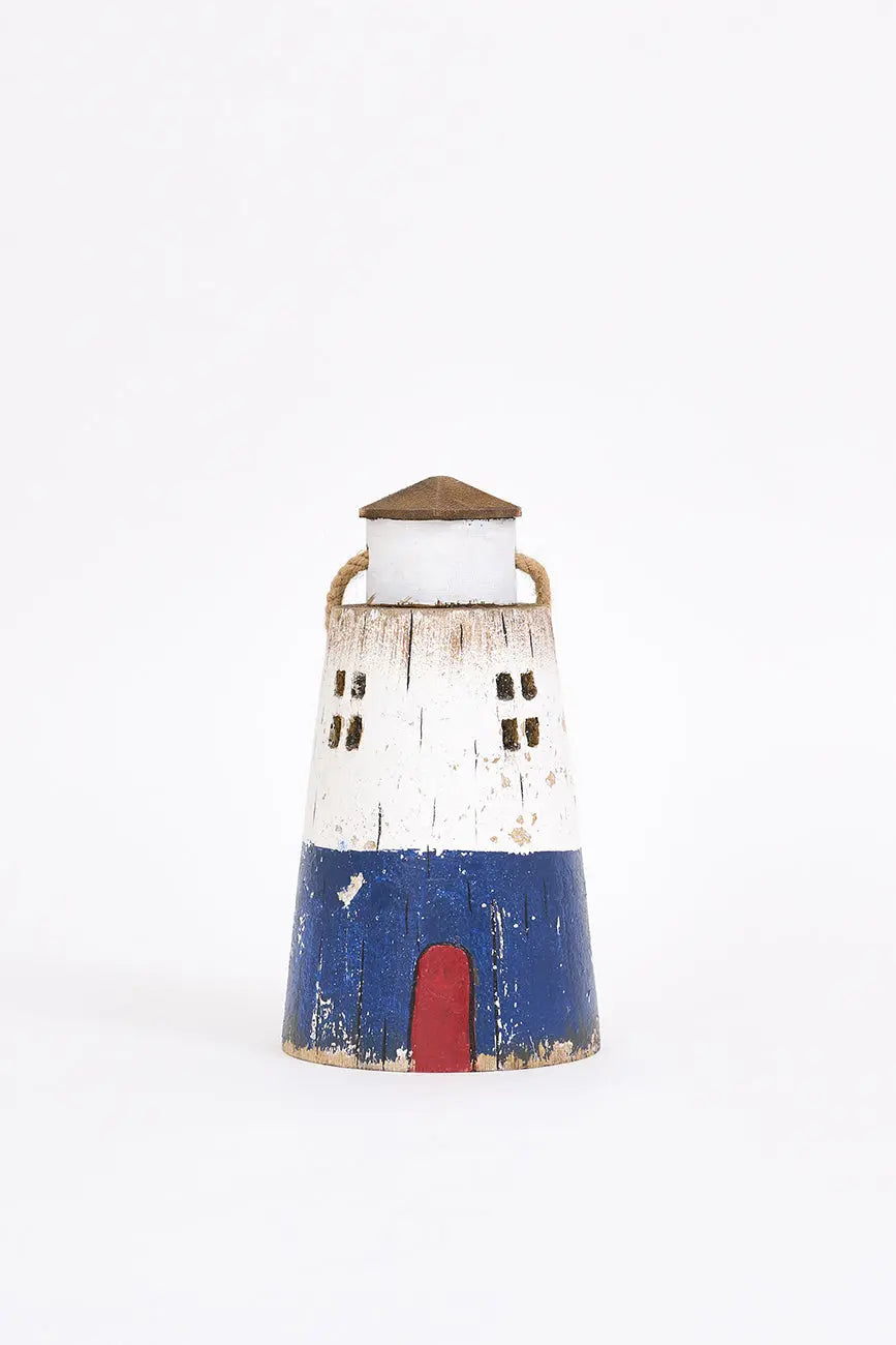 Tope de puerta grande de madera envejecida