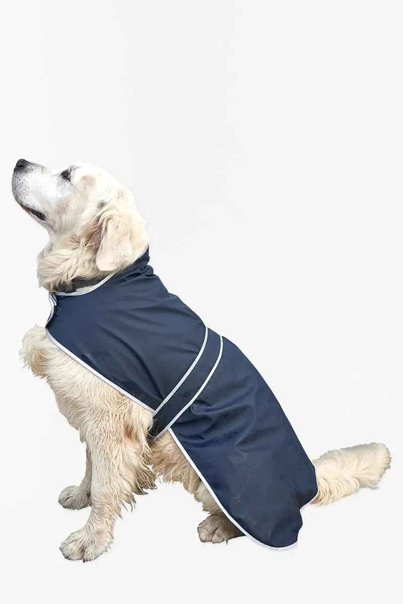 Blue Waterproof Pet Coat, Size L