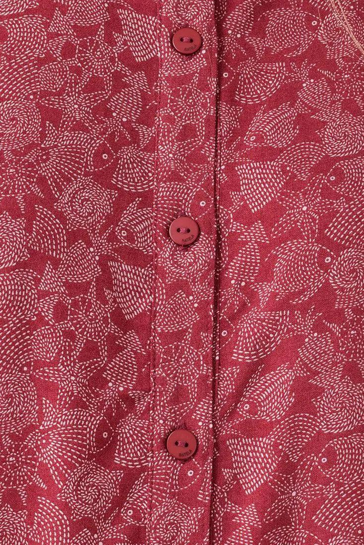 Robe à manches courtes en viscose