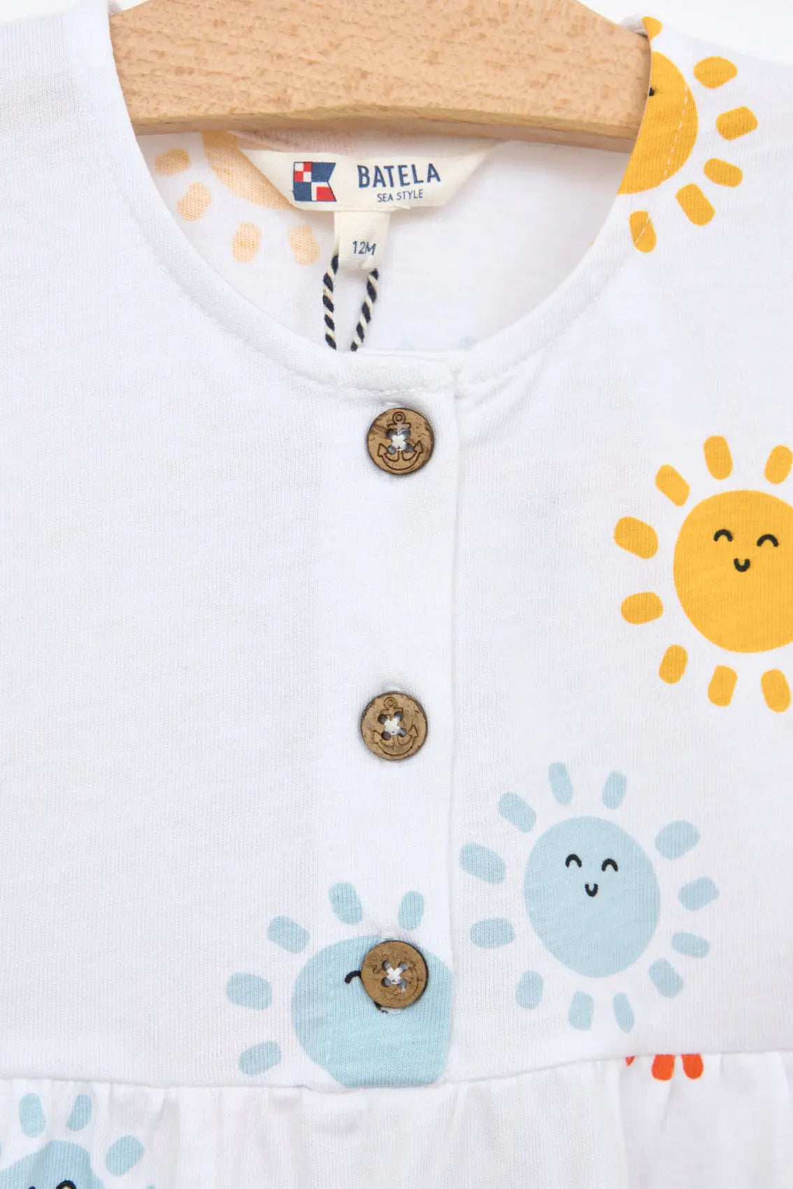 Sleeveless printed baby dress