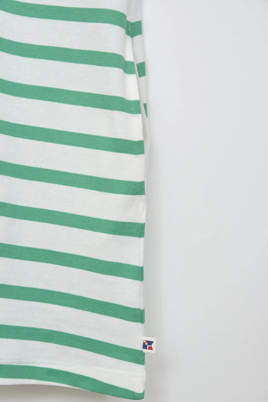 Sailor dress with ruffles on the sleeve