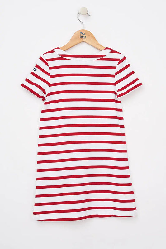 Striped cotton sailor dress