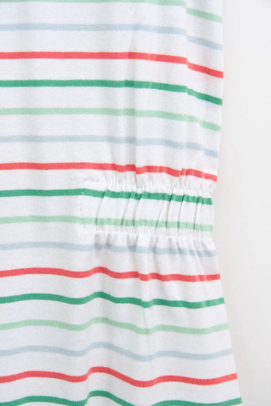 Vestido de tirante a rayas 100% algodón