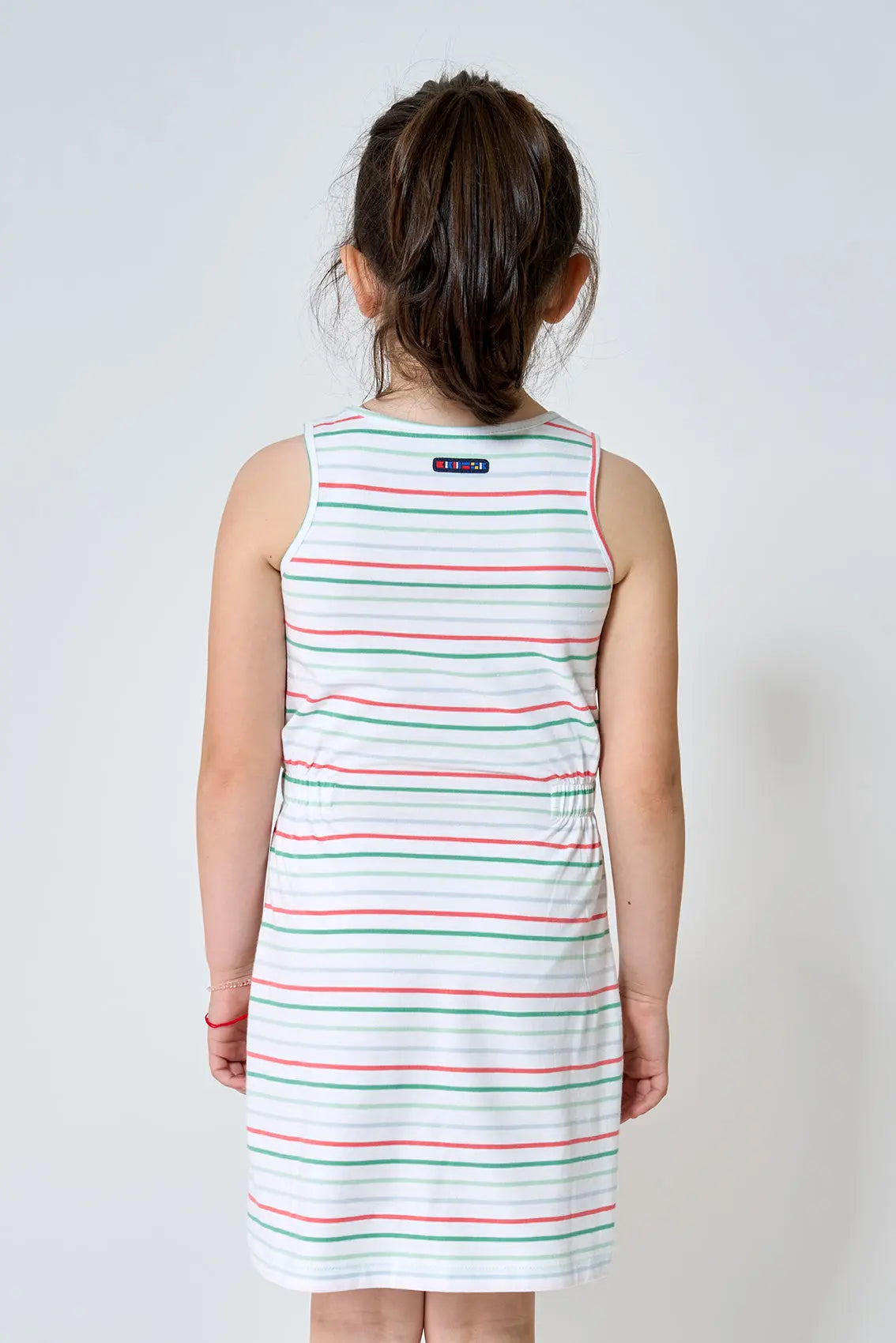 Vestido de tirante a rayas 100% algodón