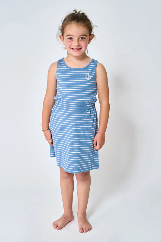 Vestido de tirante a rayas 100% algodón