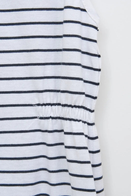 Vestido de tirante a rayas 100% algodón