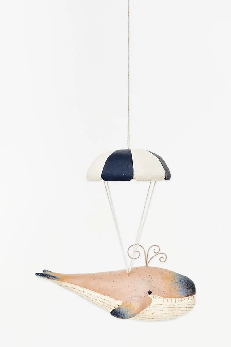 Bañista en papel maché para colgar. 'Paracaidas' - D7174 Batela