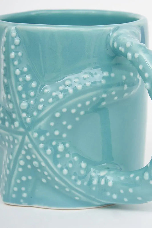 Taza con estrella de mar en relieve Batela