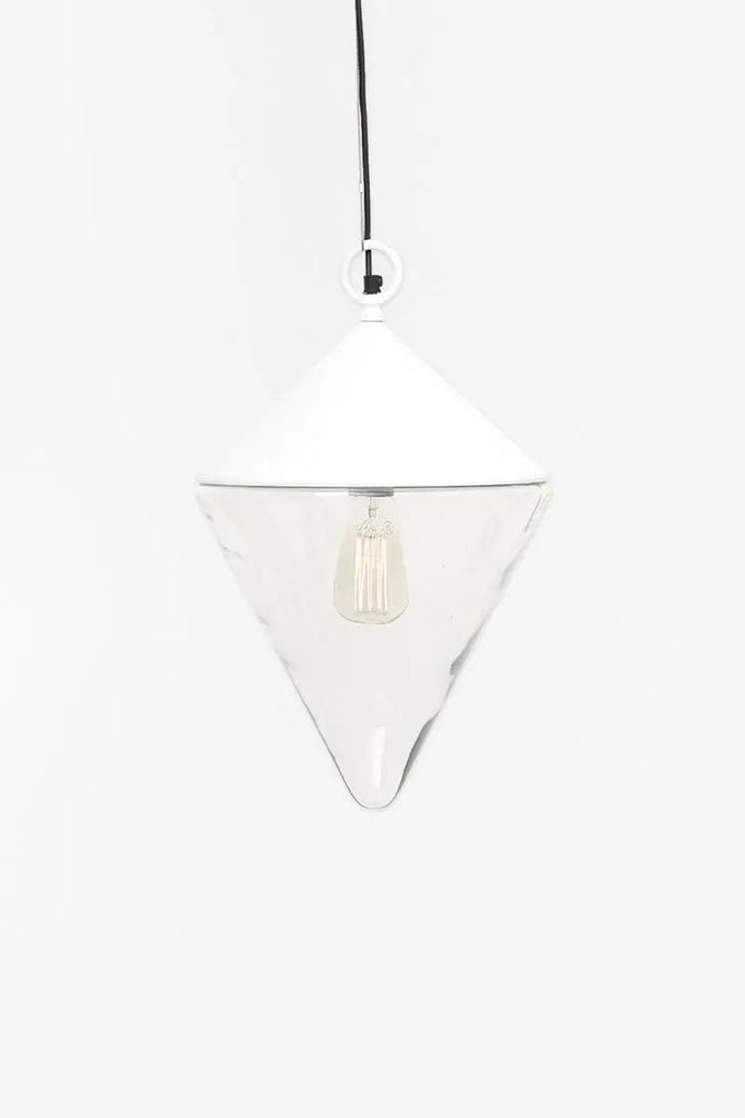 Lampara blanca con forma de boya cónica - D1239B Batela