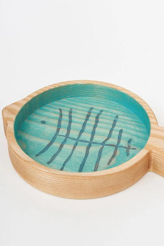 Bandeja de madera pez Batela