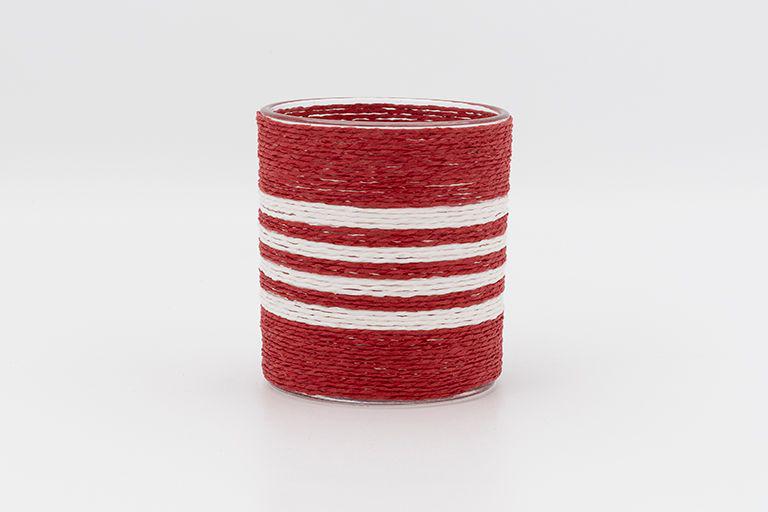 Set de 2 portavelas de cristal - D7183 Batela