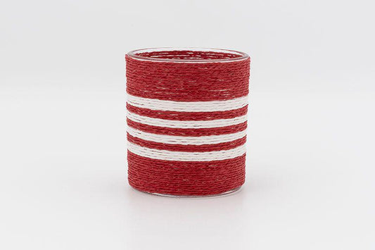 Set de 2 portavelas de cristal - D7183 Batela