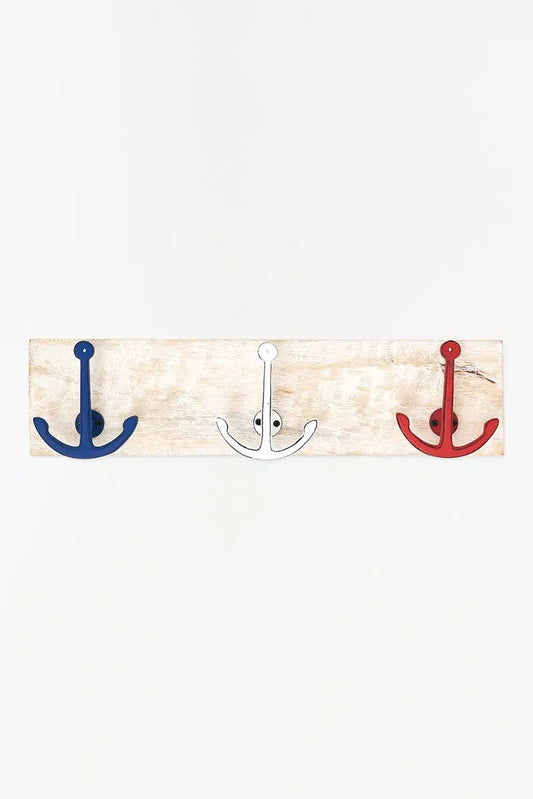 Perchero triple de anclas en tres colores - D805 Batela