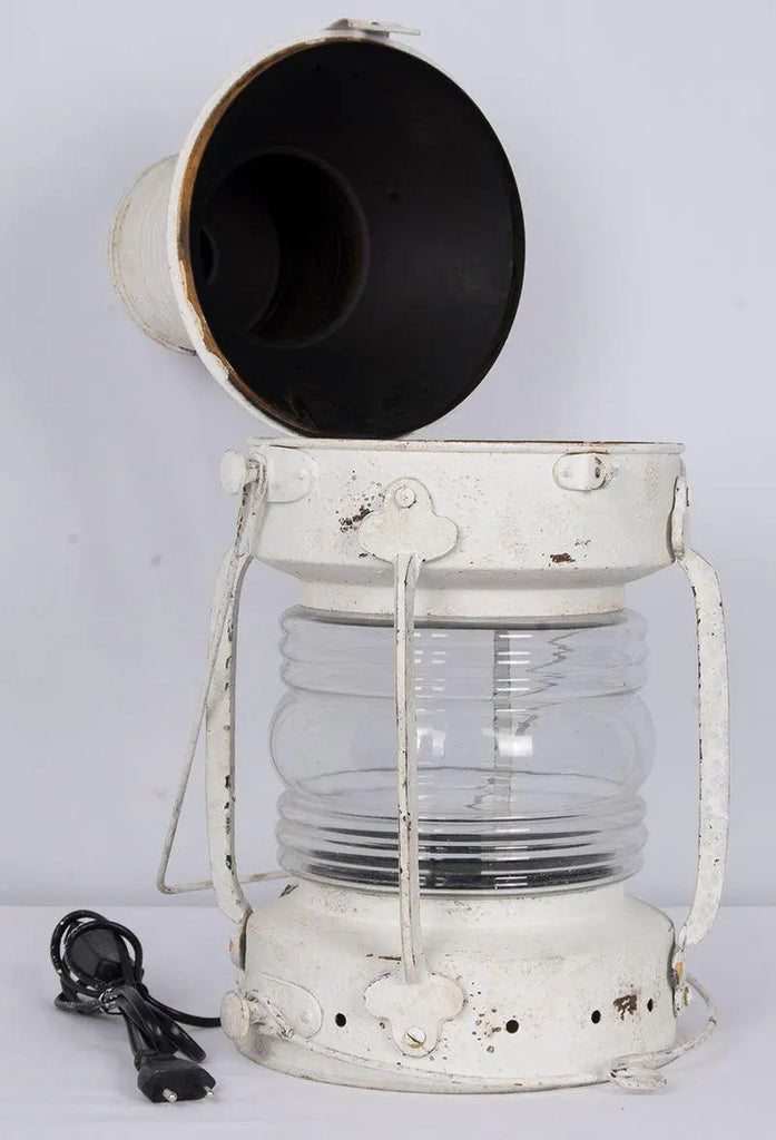 Lámpara farol blanca grande - D858B Batela