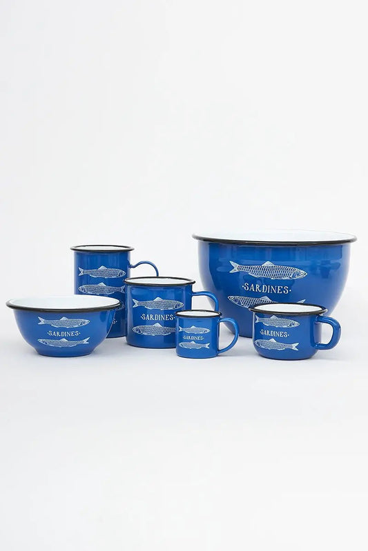 Taza de metal 'Sardines' mediana Batela