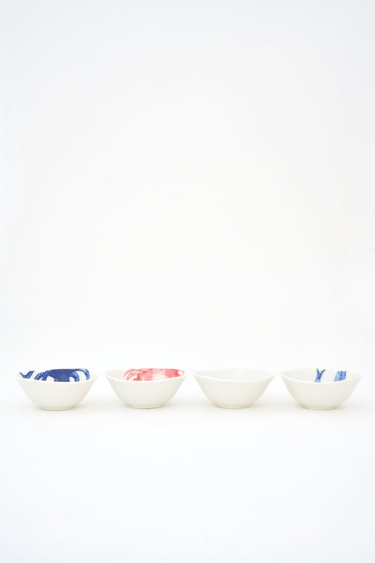 Set de 4 boles animales marinos