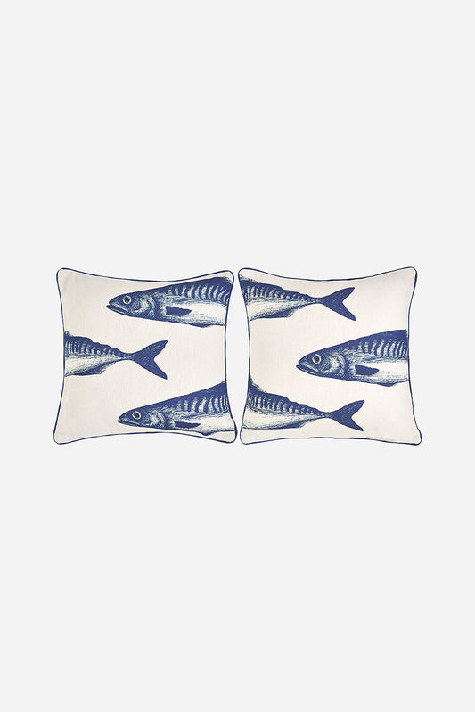 Set de 2 cojines peces