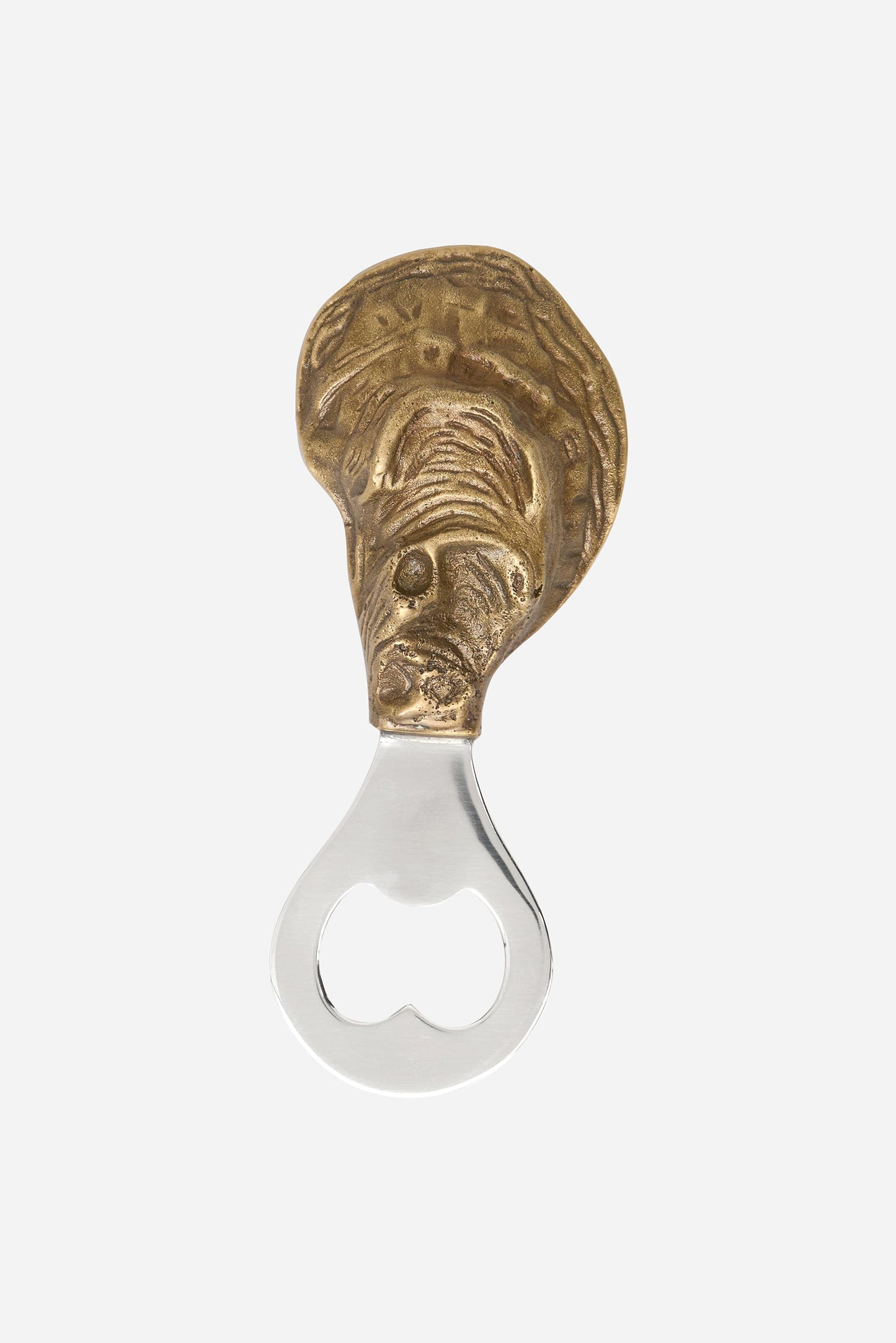 Aluminiozko botila-irekitzeko apaingarria, ostra-formakoa