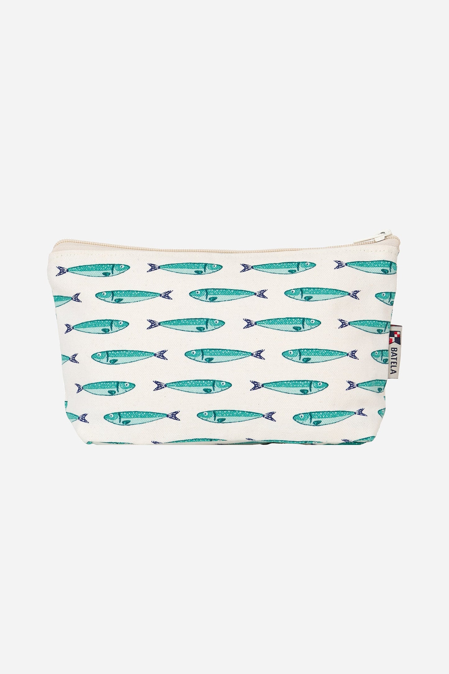Neceser de algodón con peces