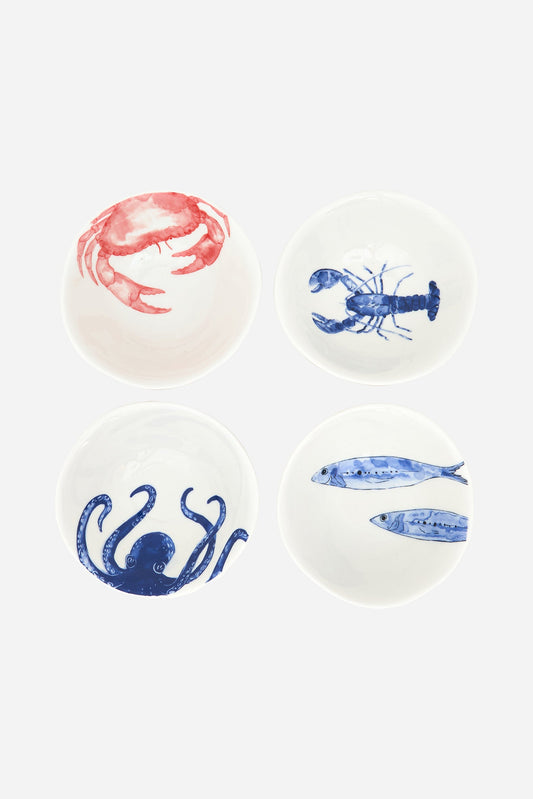 Set de 4 boles animales marinos