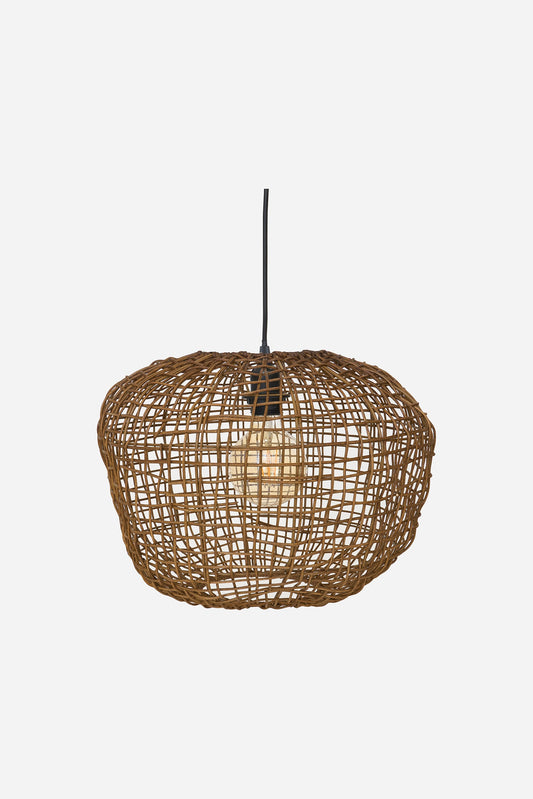 Lámpara de techo de ratán