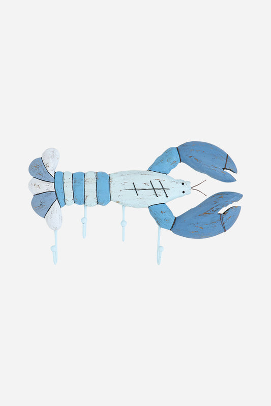 Perchero de madera con forma de langosta