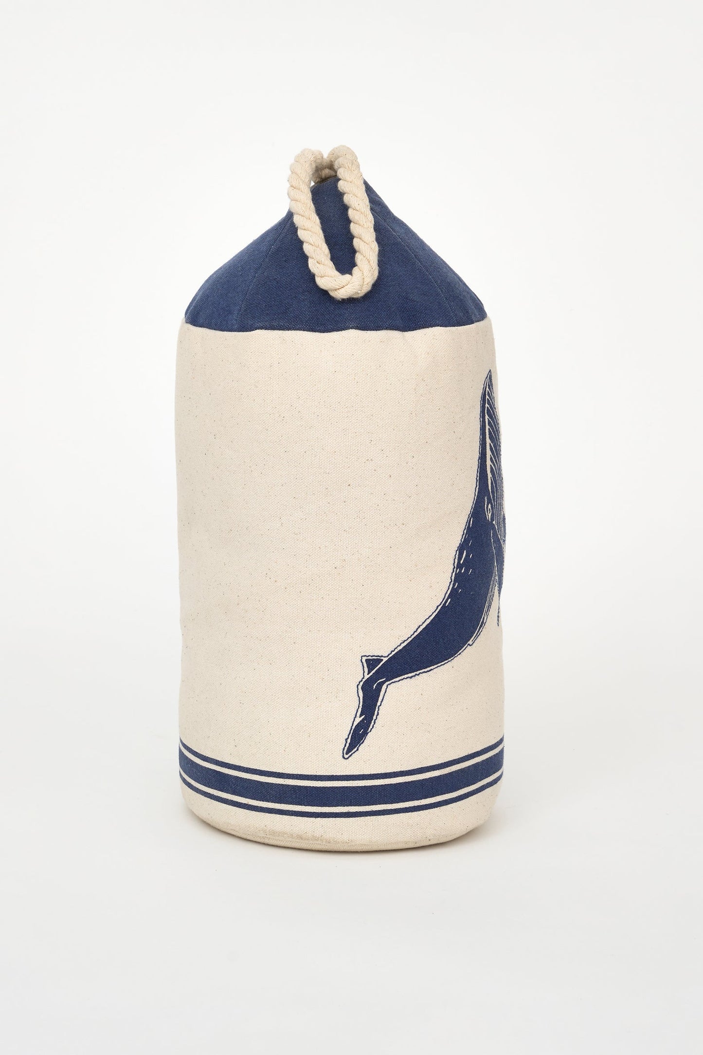 Cotton doorstop with whale
