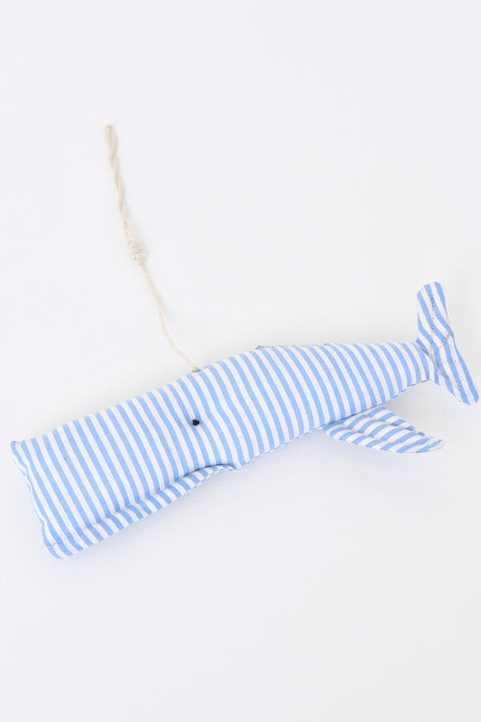 Plush whale pendant