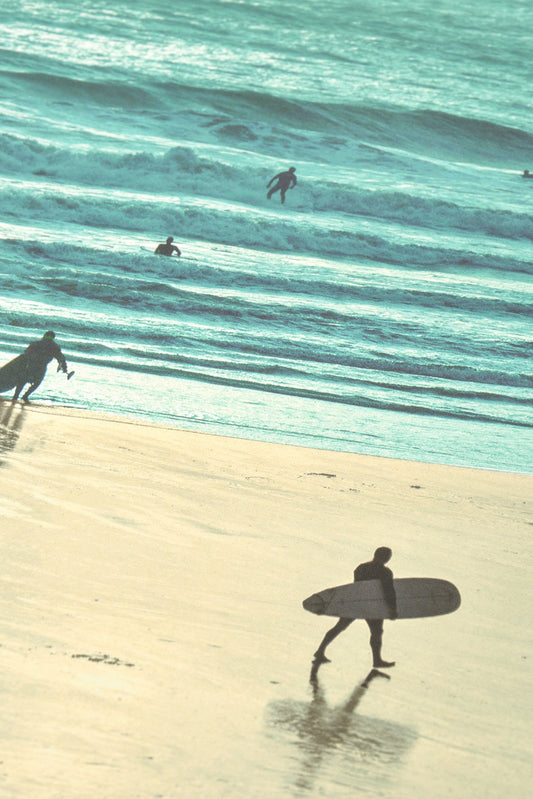 Decorative print nautical Surf at sunset