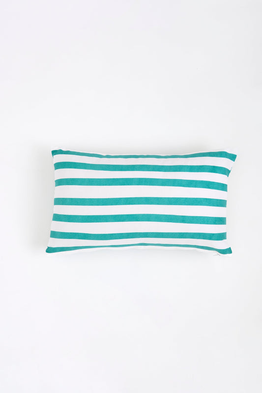 Cojín marinero de algodón con peces