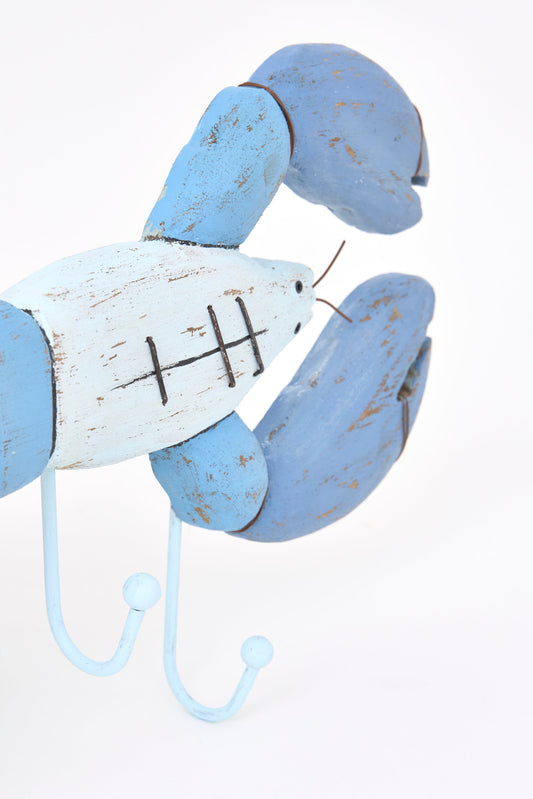 Perchero de madera con forma de langosta