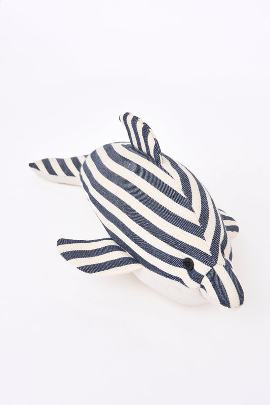 Peluche dauphin à rayures