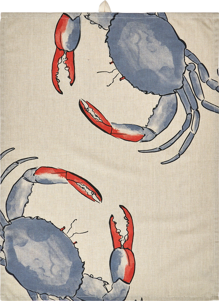 Paño de cocina con cangrejos