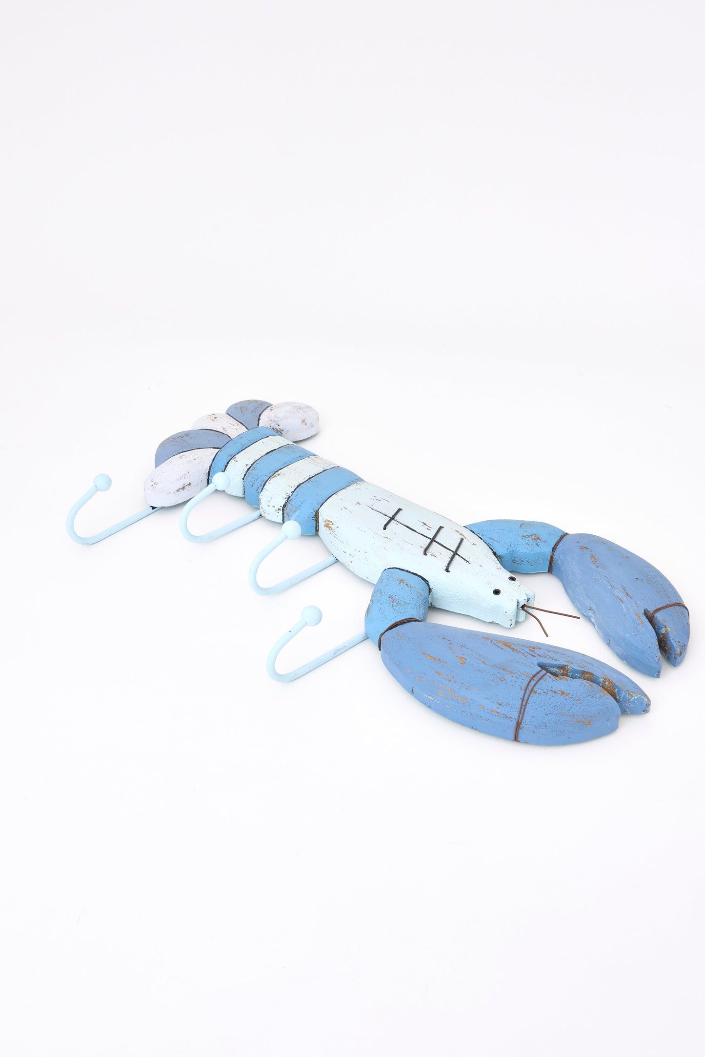 Perchero de madera con forma de langosta