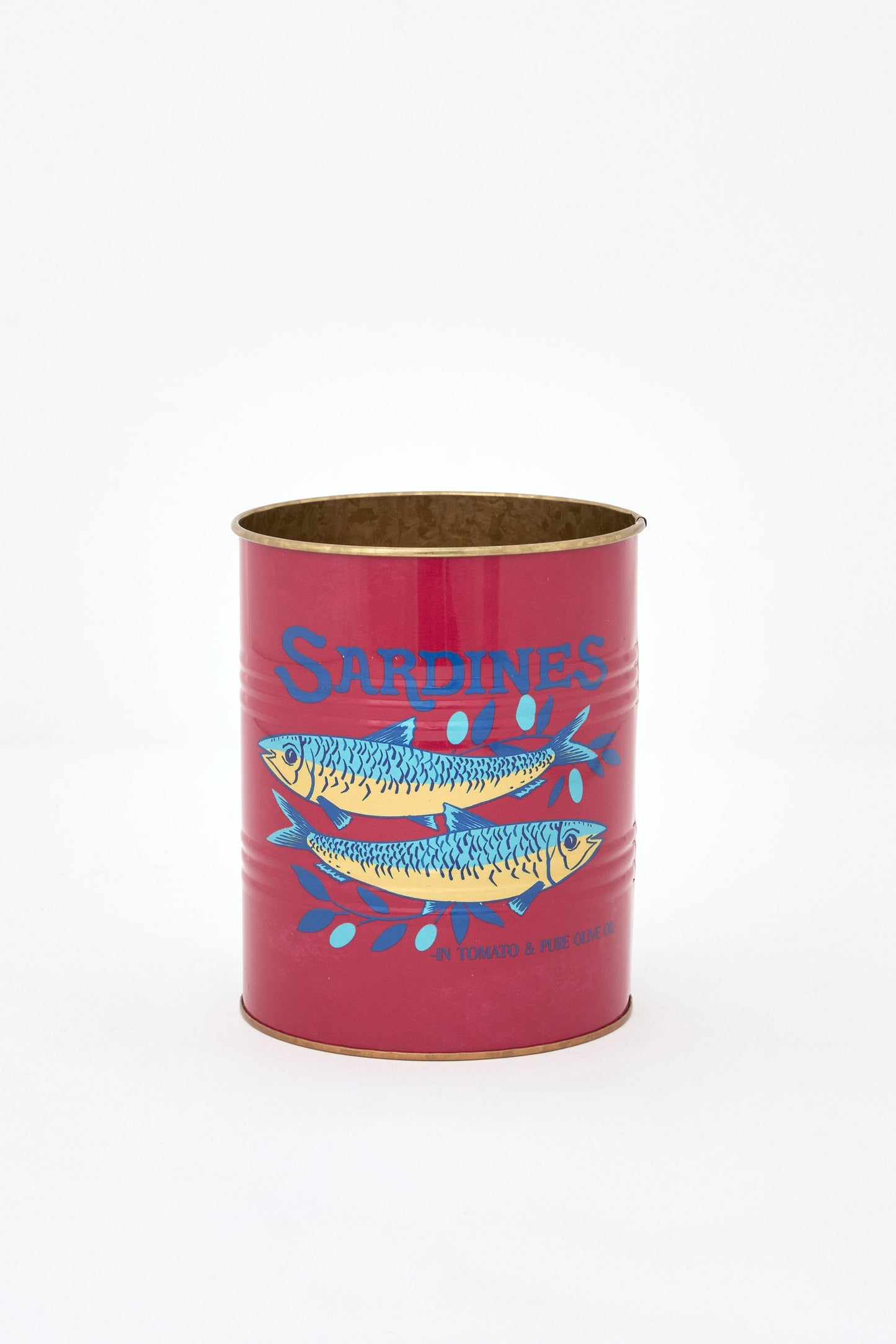 Set de 3 tiestos de metal, peces