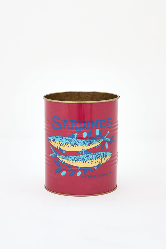 Set de 3 tiestos de metal, peces