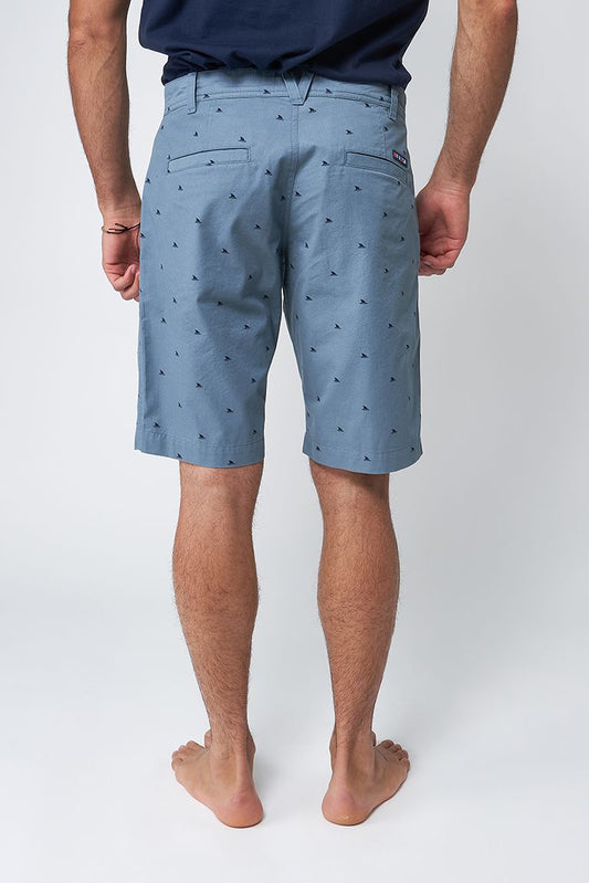 Plain cotton Bermuda shorts