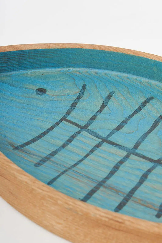 Bandeja de madera pez Batela