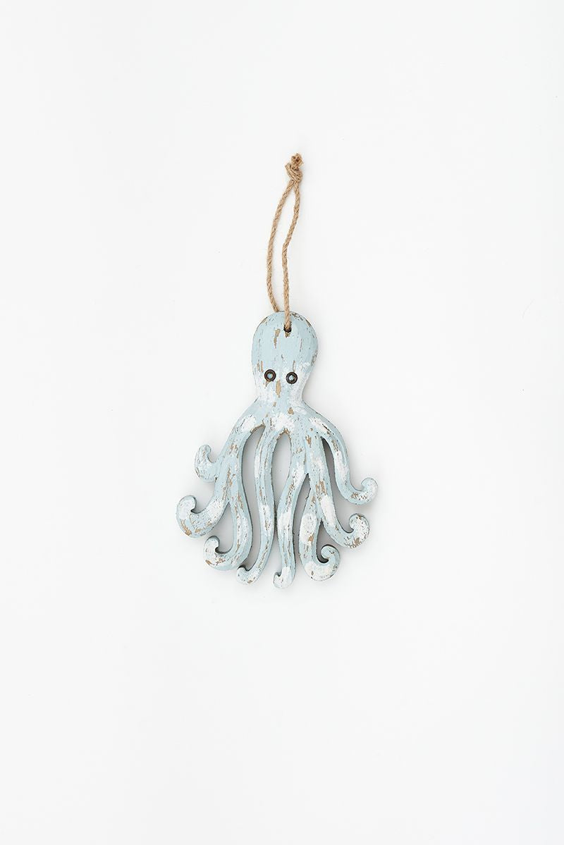 Wooden octopus pendant