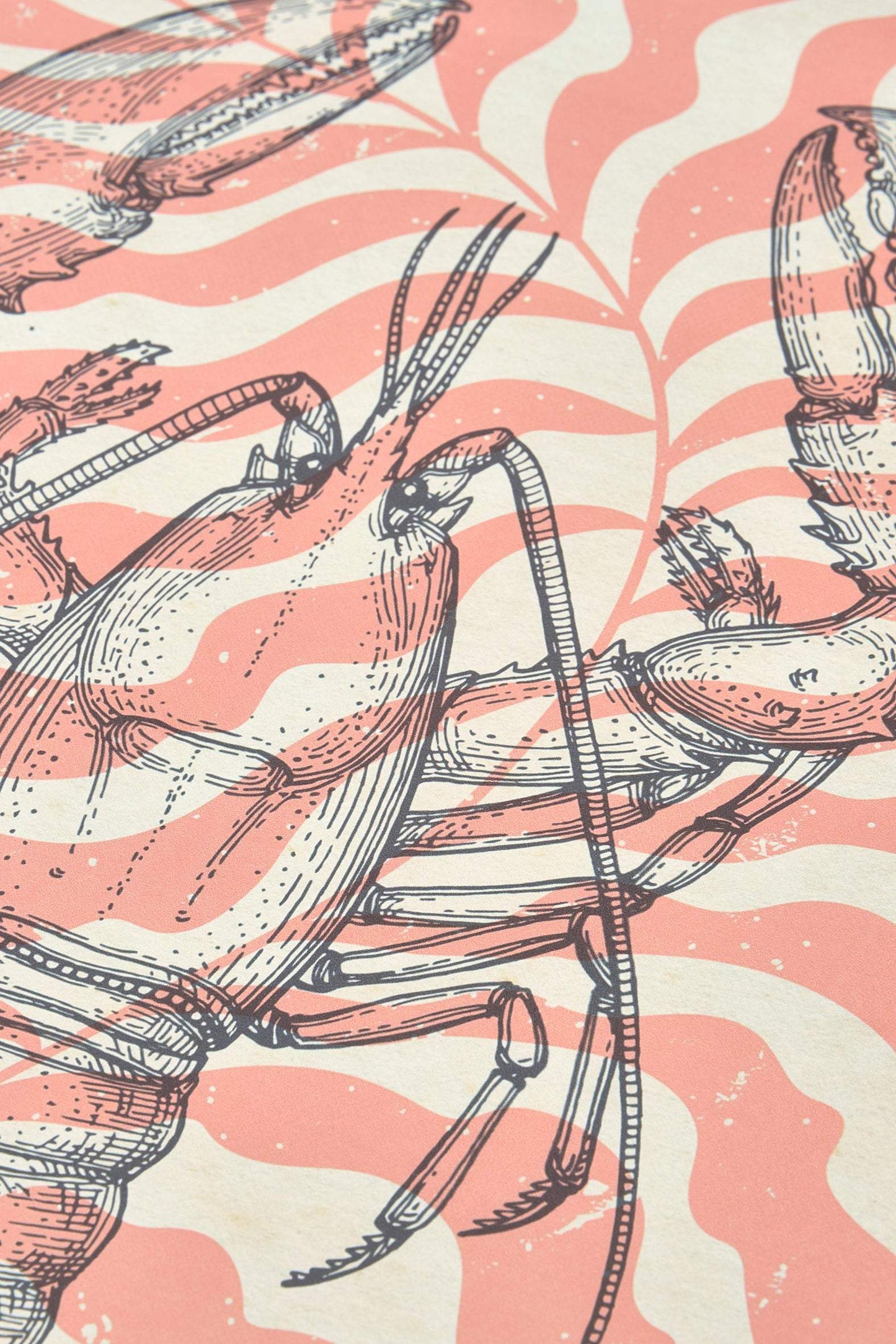 Nautical decorative print with lobster