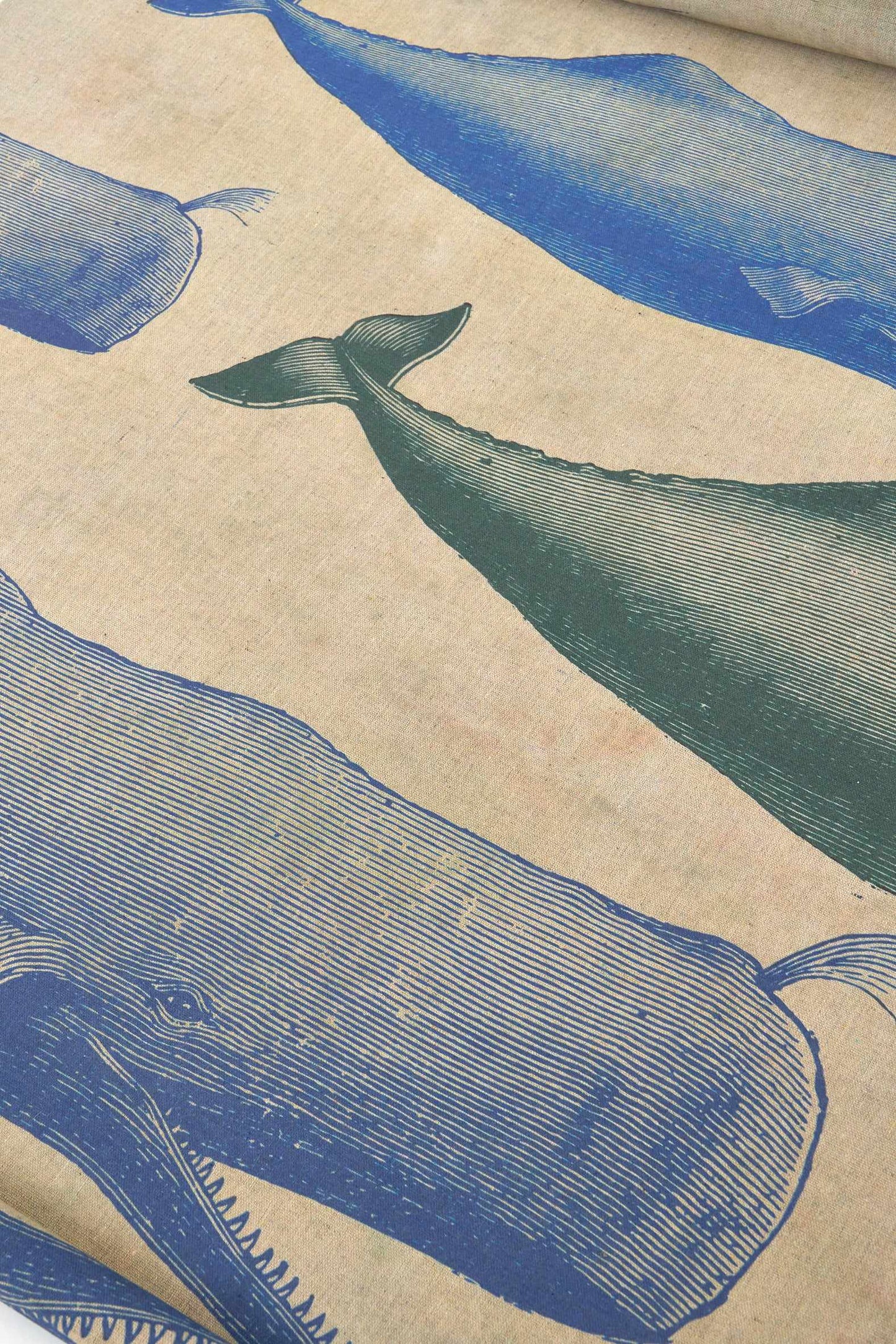 Decorative wall tapestry with whales