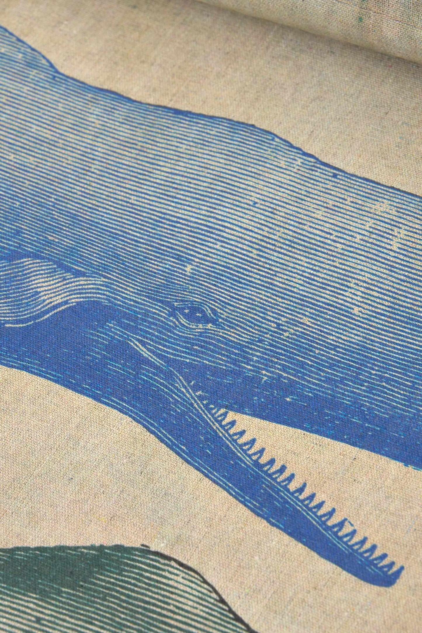 Decorative wall tapestry with whales