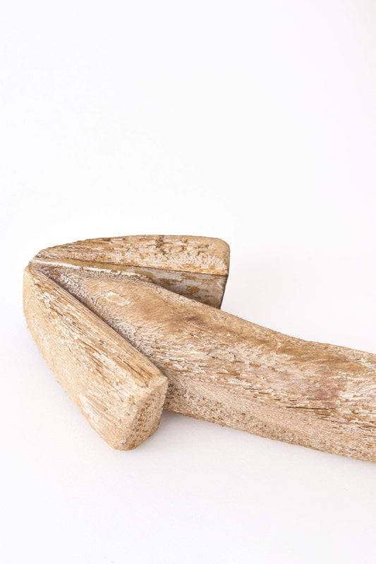 Ancre décorative en bois avec corde