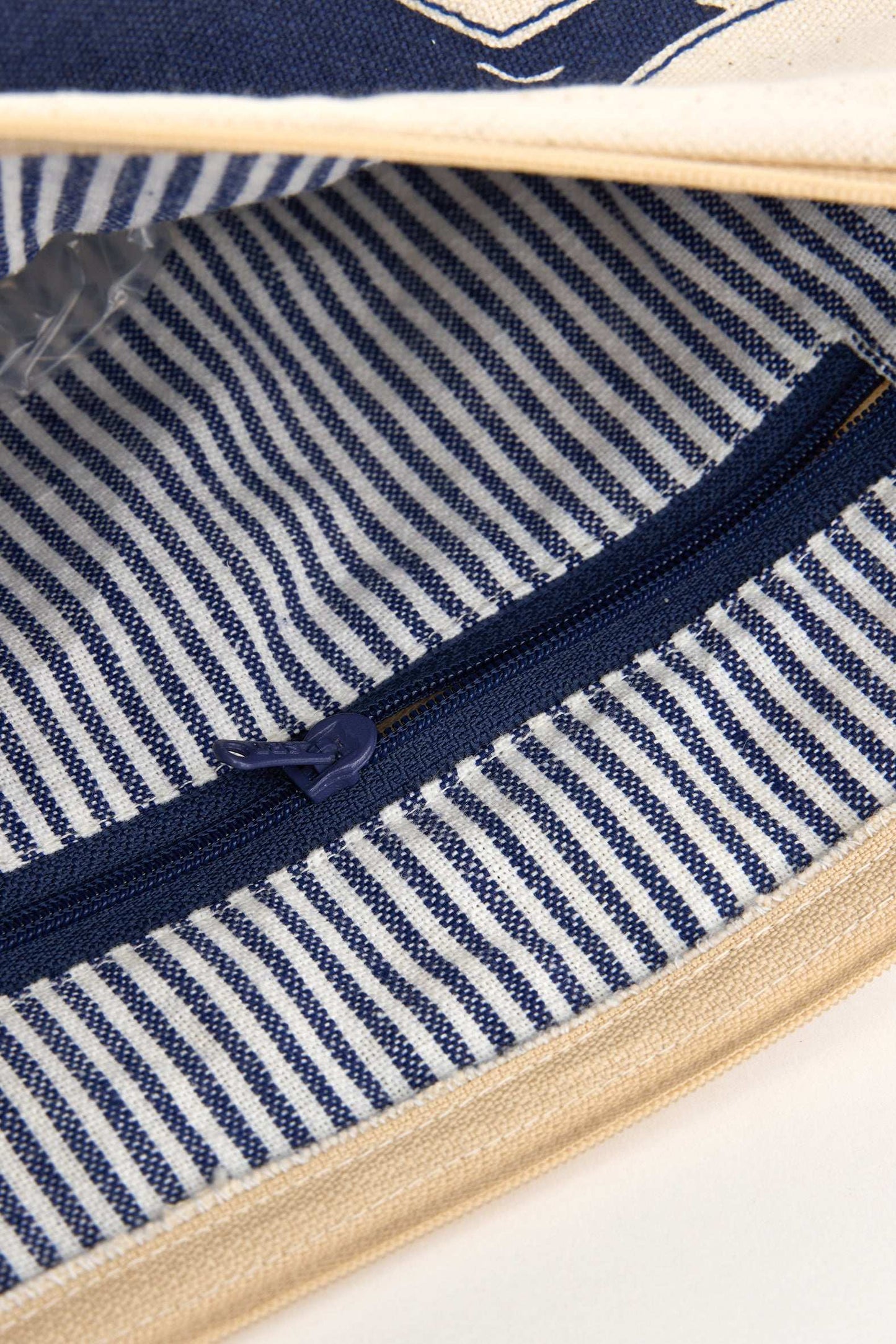 Trousse de toilette en coton avec baleine