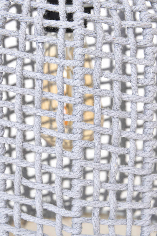 Lámpara de techo con forma de red de algodón