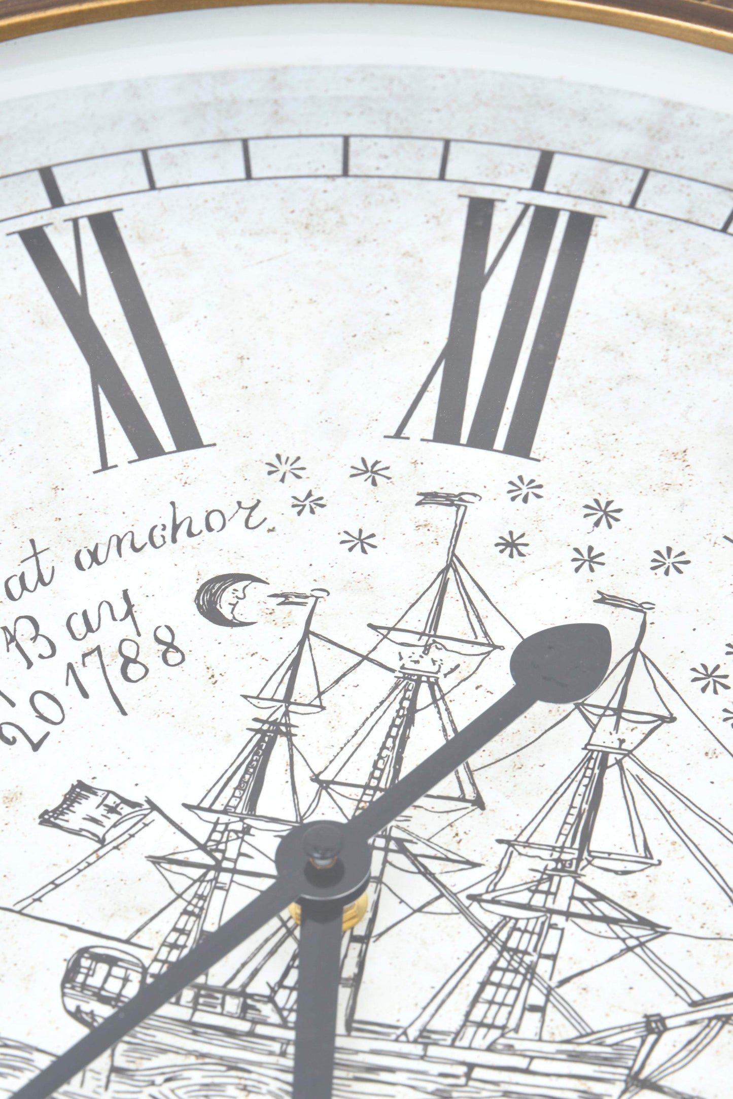 Reloj de pared náutico de aluminio