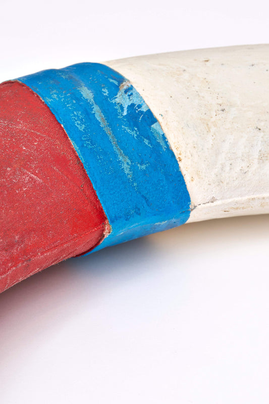 Salvavidas decorativo con acabado envejecido