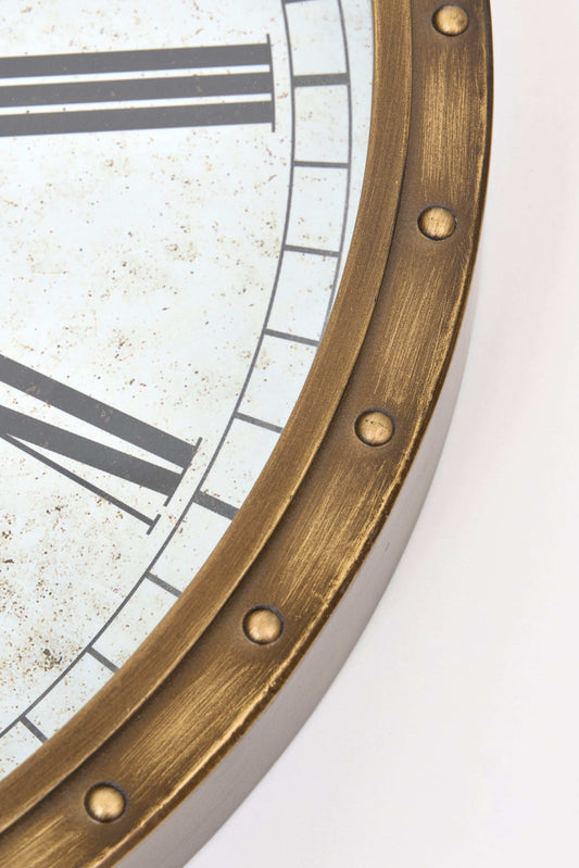 Reloj de pared náutico de aluminio