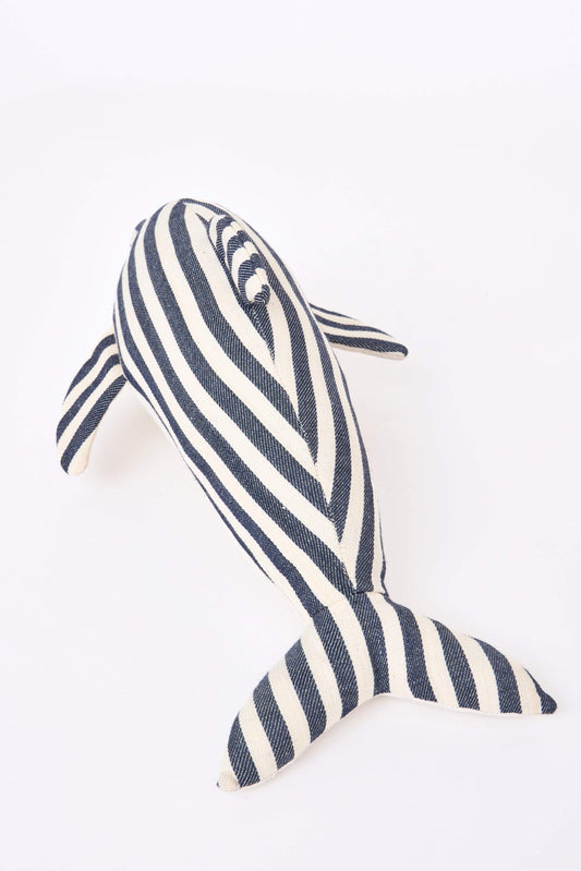 Peluche dauphin à rayures