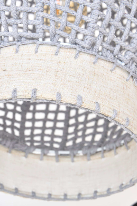 Lámpara de techo con forma de red de algodón